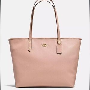 ▶️ Coach ◀️ Nude / Blush Large City Tote